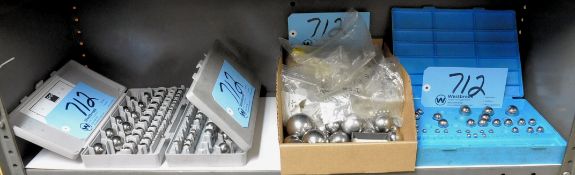 Lot-Precision Check Balls in (1) Box and (3) Cases on (1) Shelf