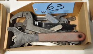 Lot-Various Spanner Wrenches in (1) Box