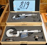 Lot-(2) Mitutoyo Digital Anvil Micrometers with Cases
