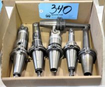 Lot-(6) CAT40 Taper Tool Holders with Microbores in (1) Box