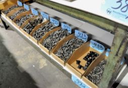 Lot-Various Hold Down Tooling in (9) Boxes Under (1) Bench