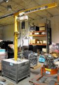 Handling System 1/8-Ton Capacity 360-Degree Jib Arm with Coffing 250-Lbs. Capacity Electric Hoist