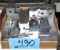 Lot-Various Machine Vise Jaws in (1) Box Under (1) Bench