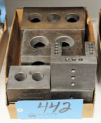Lot-Various Setup Blocks in (1) Box Under (1) Bench
