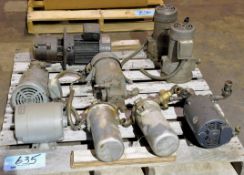 Lot-Various Motors and Filters on (1) Pallet