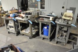 Lot-(5) Rubbermaid Style Shop Carts (Contents Not Included)