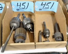 Lot-(5) Various Drill Chucks in (2) Boxes