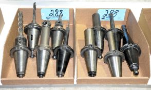 Lot-(10) CAT50 Taper Tool Holders in (2) Boxes