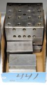 Lot-Various Setup Blocks in (1) Box Under (1) Bench