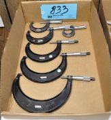 Lot-(6) Various Outside Micrometers in (1) Box