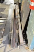 Lot-Solid Round Stock and Flat Bar Stock in (2) Groups on Floor