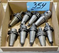 Lot-(9) CAT40 Taper Tool Holders in (1) Box