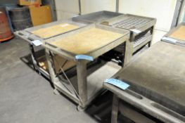 Lot-(4) Rubbermaid Style Shop Carts