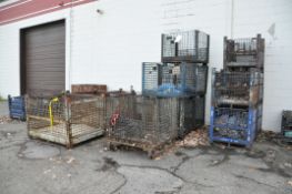 Lot-Steel Baskets and Steel Tubs, (Outside North Yard)