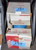 Lot-Various Communication Wire in (3) Boxes on Floor Under (1) Table