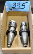 Lot-(2) CAT40 Taper Tool Holders with Boring Heads in (1) Boxes