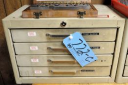 Vermont 4-Drawer Gage Cabinet with Various Gage Blocks Contents