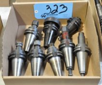 Lot-(8) CAT40 Taper Collet Type Tool Holders in (1) Box
