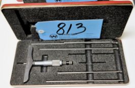 Lot-(2) Starrett Depth Micrometers with Cases