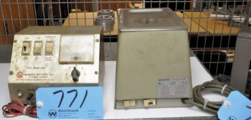 Lot-(1) Branson B-220H Ultrasonic Cleaner & (1) Marking Methods Model Mark 300