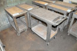 Lot-(4) Rubbermaid Style Shop Carts