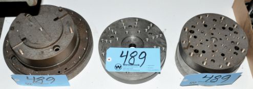 Lot-Various Back Plates in (3) Stacks Under (1) Bench