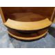 In the manner of Ray Hille, circa 1930, Art Deco cocktail cabinet of circular form, veneered in - Image 6 of 14