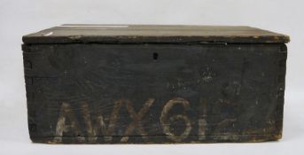 Vintage stained pine woodworker's chestCondition ReportThere is a divider inside the box that