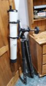 WWII Astro compass, MkII, Res 6A/11740, 4.C, in wooden case, stamped 