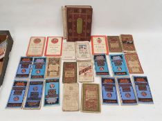 Victorian needlework and embroidery scrapbook of samples, quantity of UK Ordnance Survey Maps,
