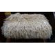 20th century Maria V Lincoln Longwool sheepskin stool (sourced from Risby sheep in Grimsby), on four - Image 5 of 6