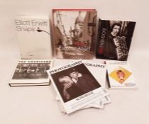 Collection of books including; Photography retrospective of Elliot Erwitt Snaps (2003), A. Krase,