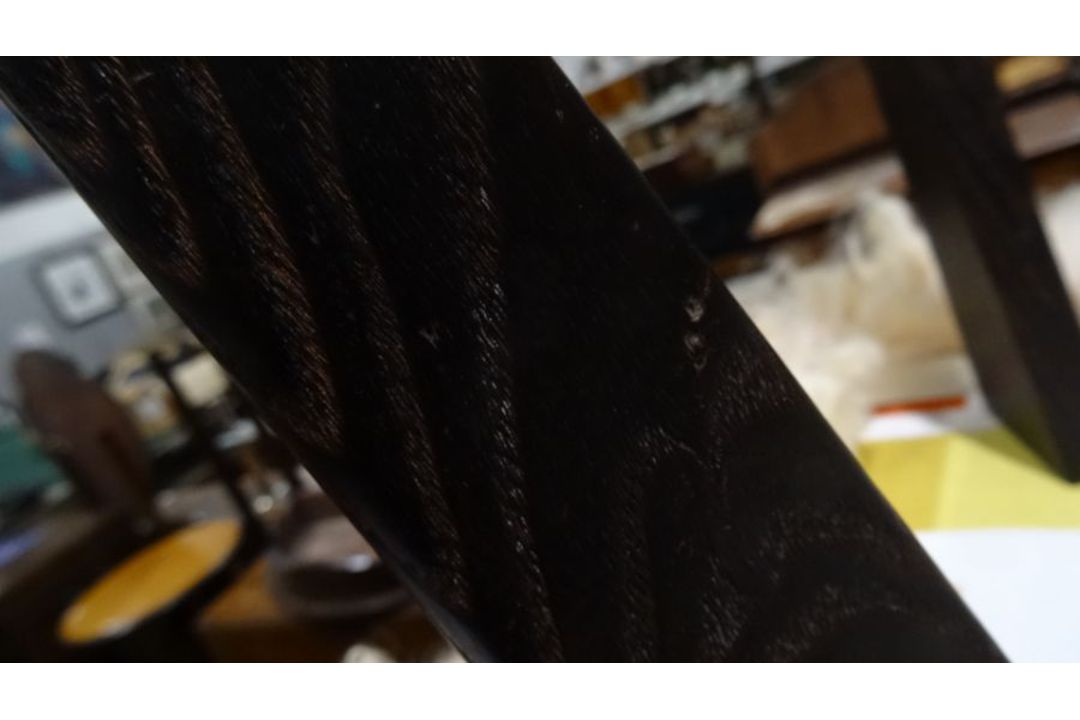 20th century Maria V Lincoln Longwool sheepskin stool (sourced from Risby sheep in Grimsby), on four - Image 4 of 6