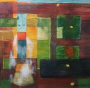 Helen A Noyce  Watercolour  Study in browns, greens and oranges, signed and dated '95 lower right,