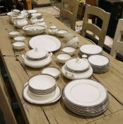 Royal Doulton 'Sarabande' pattern part dinner service, printed brown marks, H.5023, cancellation