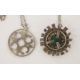 Scottish silver pendant, Edinburgh 1975, of circular form with pierced design, on belcher link chain - Image 3 of 3