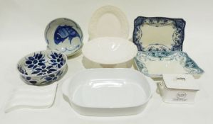 Set of six Johnson Brothers 'Eternal Bow' cups and saucers with various assorted china and