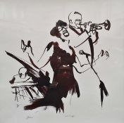 After Enny Griffin Black and white print 