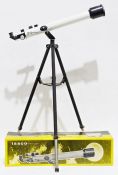 Tasco Reflector telescope together with a Miranda camera tripod and folding easel (3)