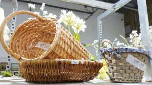 Three wicker baskets (3)