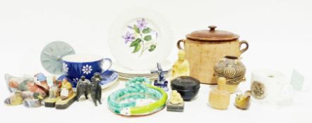 Whittard pottery jug, a set of Royal Cauldon plates designed by Judy Cunningham together with