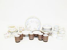 Portmeirion Season's Collection dinner plates and bowls together with various chinaware and a