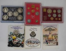 Coin sets from Isle of Man (6) to include: Proof sets 1980, 1984. Diamond finish Queen Mother 6