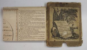 Wallis's New Geographical Game, Exhibiting a Tour Through England and Wales