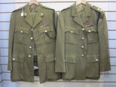 Armed Forces uniforms trouser and jacket x2 with overcoat