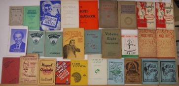 Large quantity of books relating to magic tricks to include:- Montague, Frederick  
