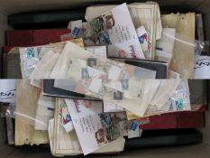 A quantity of stockbooks and albums, many thousands of stamps and mostly FDCs from circa 1920