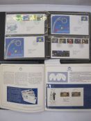 Two albums of first day covers, GB from 1990 to 1993, all with typewritten addresses, with some
