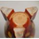 Collection of English Art Deco ceramics, comprising a Bretby pottery turquoise glazed compressed - Image 3 of 5
