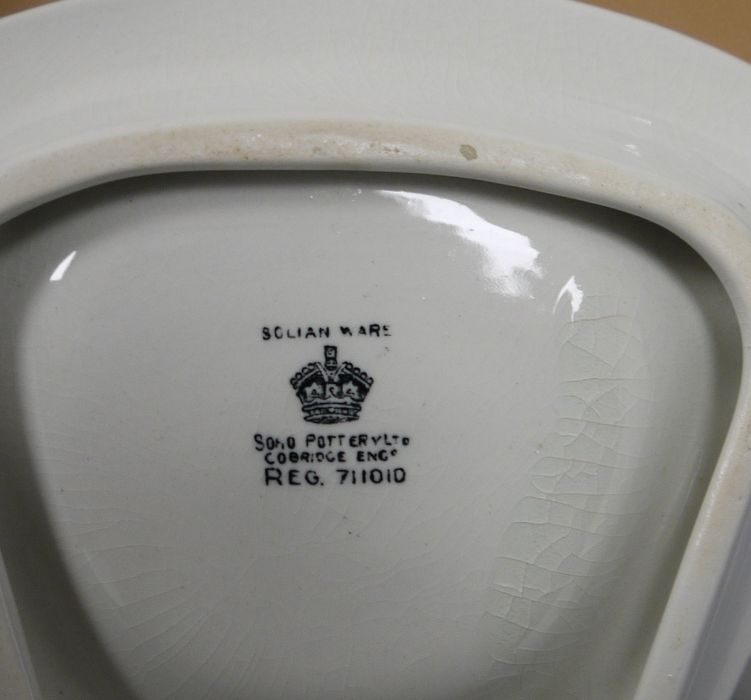 Collection of English and continental Art Deco-style pottery and porcelain, various printed marks, - Image 2 of 11